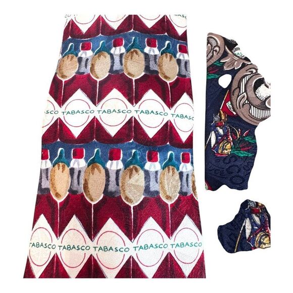 Lot Of 17 Vintage Tabasco Novelty Neckties Rare HTF Collection Peppers Christmas - Picture 12 of 16